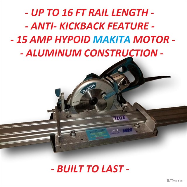 Details about   IMT Professional Wet Cutting Makita Motor Rail Track Saw for Granite-16 ft Rail 